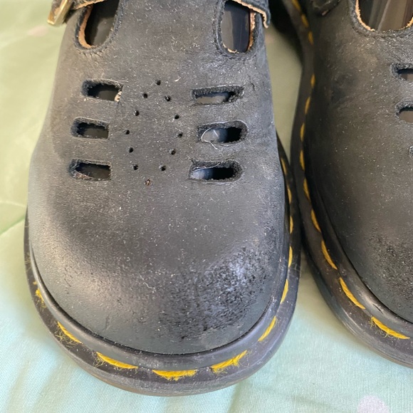 VINTAGE RARE Black Dr. Martens Mary Jane’s  Made in England Litte Girls size 2 - Picture 3 of 16